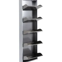 KARE Design Rangements À Chaussures Rabattables|Meuble À Chaussures Caruso 5 Alu Brosse