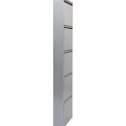 KARE Design Rangements À Chaussures Rabattables|Meuble À Chaussures Caruso 5 Alu Brosse