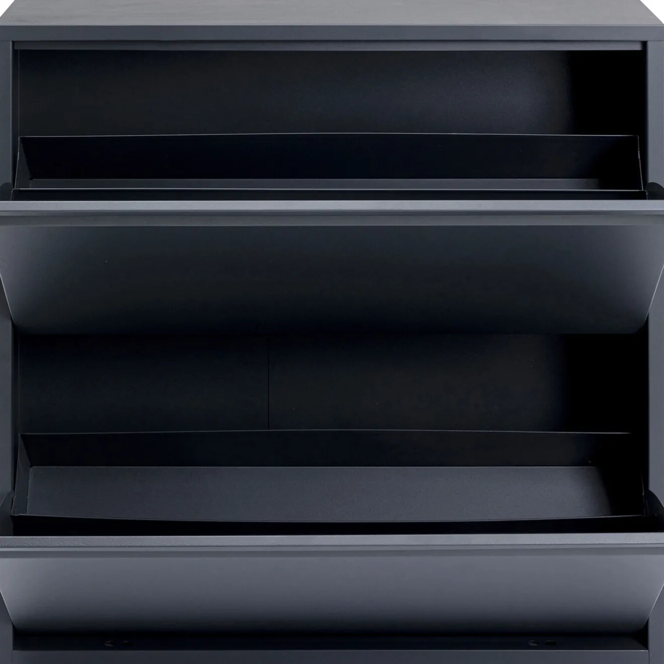 KARE Design Rangements À Chaussures Rabattables|Meuble À Chaussures Caruso 2 Double Anthracite