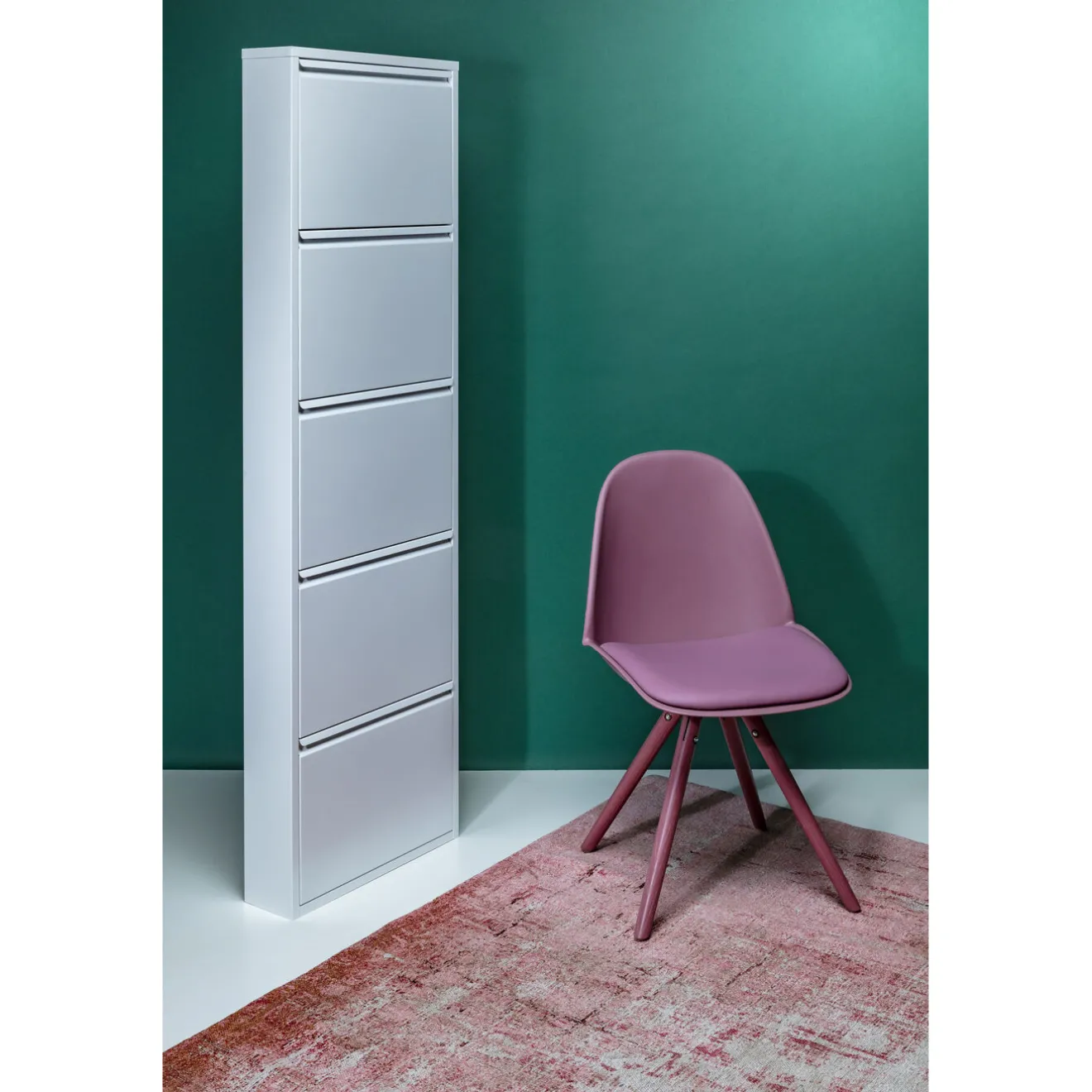 KARE Design Rangements À Chaussures Rabattables|Meuble À Chaussures Caruso 5 Blanc