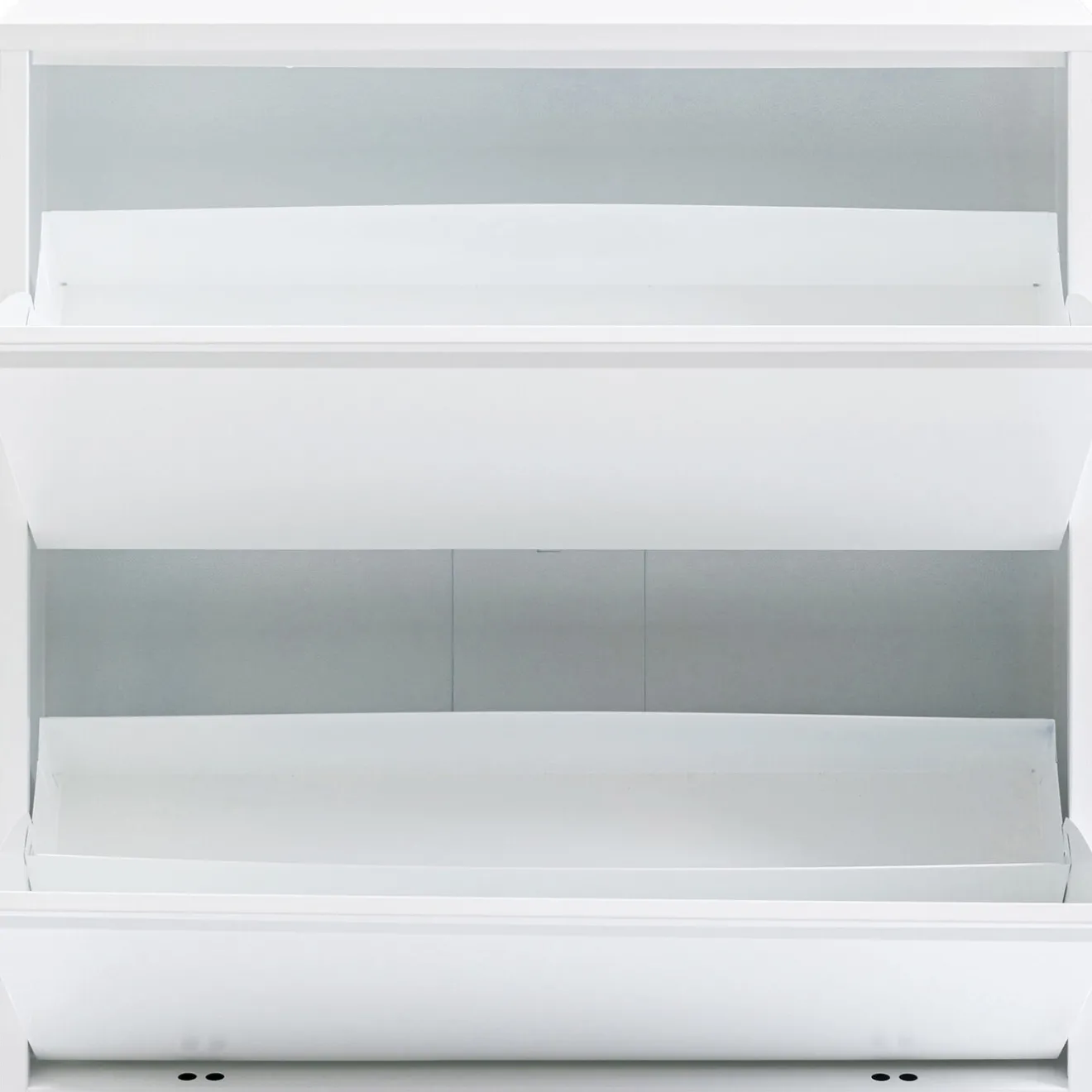 KARE Design Rangements À Chaussures Rabattables|Meuble À Chaussures Caruso 2 Double Blanc