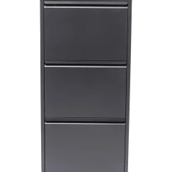 KARE Design Rangements À Chaussures Rabattables|Meuble À Chaussures Caruso 3 Anthracite (Mo)