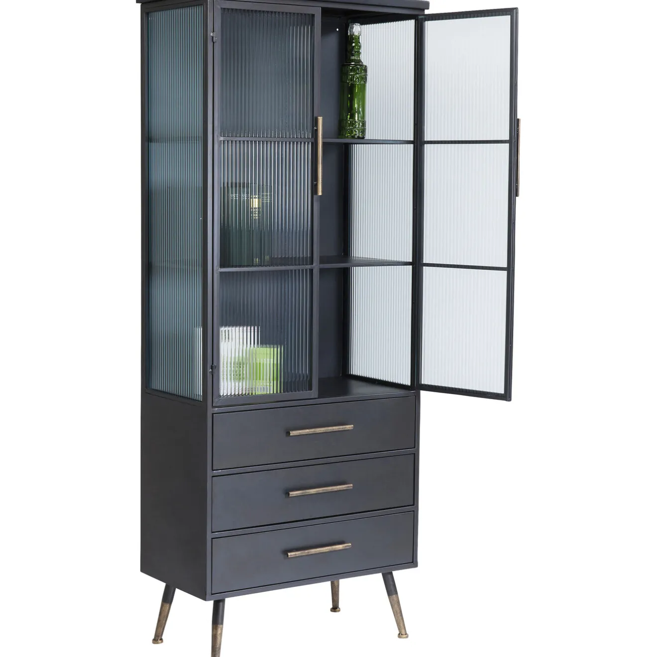 KARE Design Vitrines|Meuble Haut La Gomera 2-Portes/3-Tiroirs