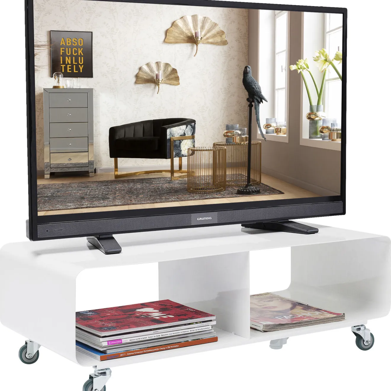 KARE Design Buffets Bas|Meuble Tv Lounge M Blanc