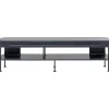 KARE Design Buffets Bas|Meuble Tv Montieri Anthracite 160X47Cm