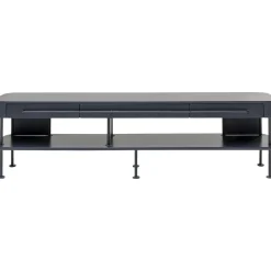 KARE Design Buffets Bas|Meuble Tv Montieri Anthracite 160X47Cm