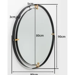 KARE Design Miroirs Muraux|Miroir Betsy Frame Metal 90O