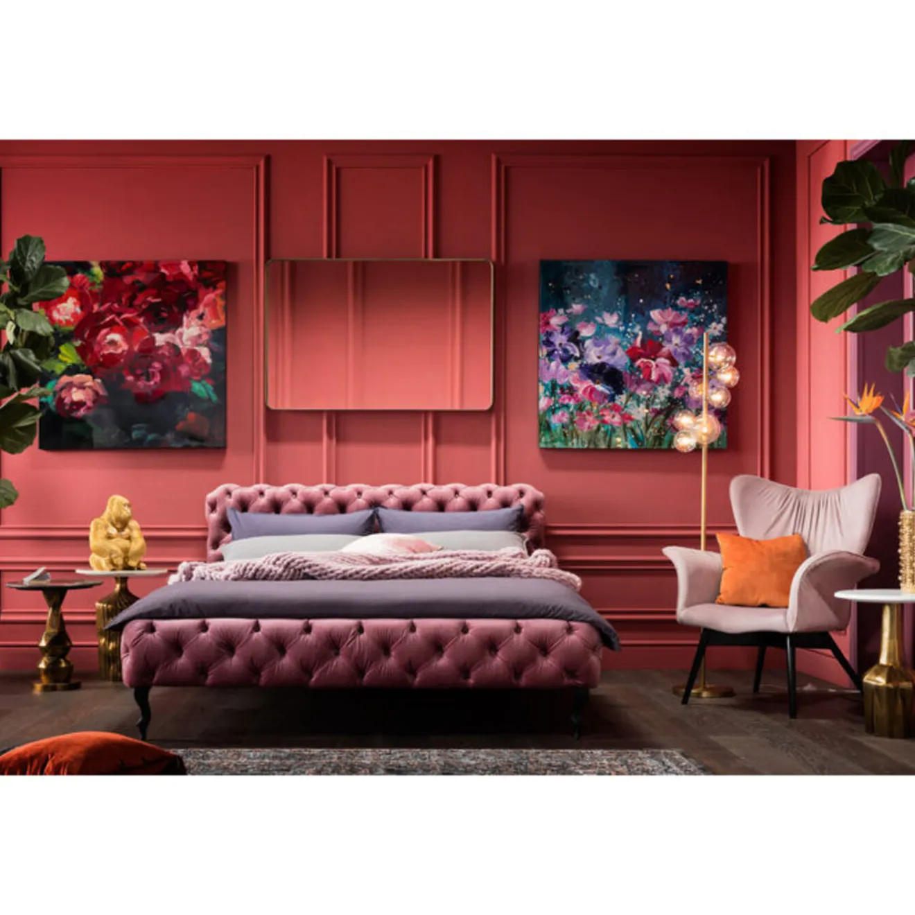 KARE Design Miroirs Muraux|Miroir Curve Rectangulaire Laiton 80X120Cm