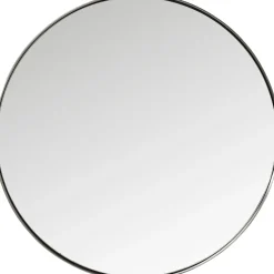 KARE Design Miroirs Muraux|Miroir Curve Rond Acier Nature O100Cm