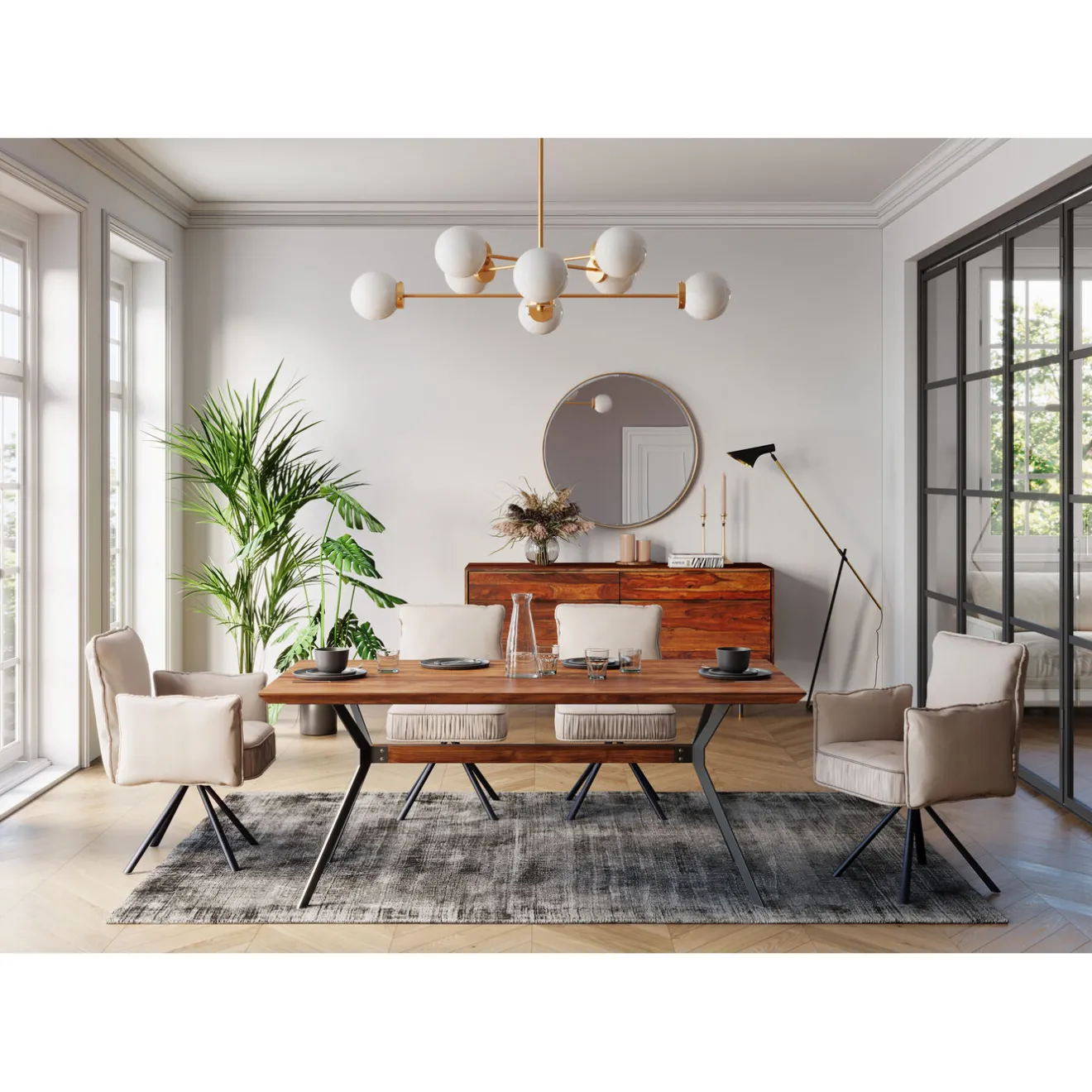 KARE Design Miroirs Muraux|Miroir Curve Rond Cuivre O100Cm