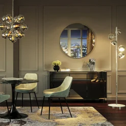 KARE Design Miroirs Muraux|Miroir Curve Rond Inox O100Cm