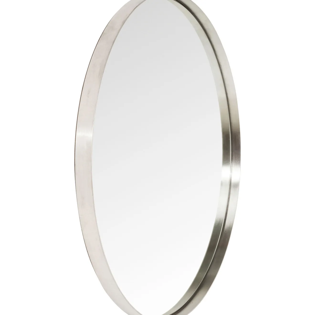 KARE Design Miroirs Muraux|Miroir Curve Rond Inox O100Cm