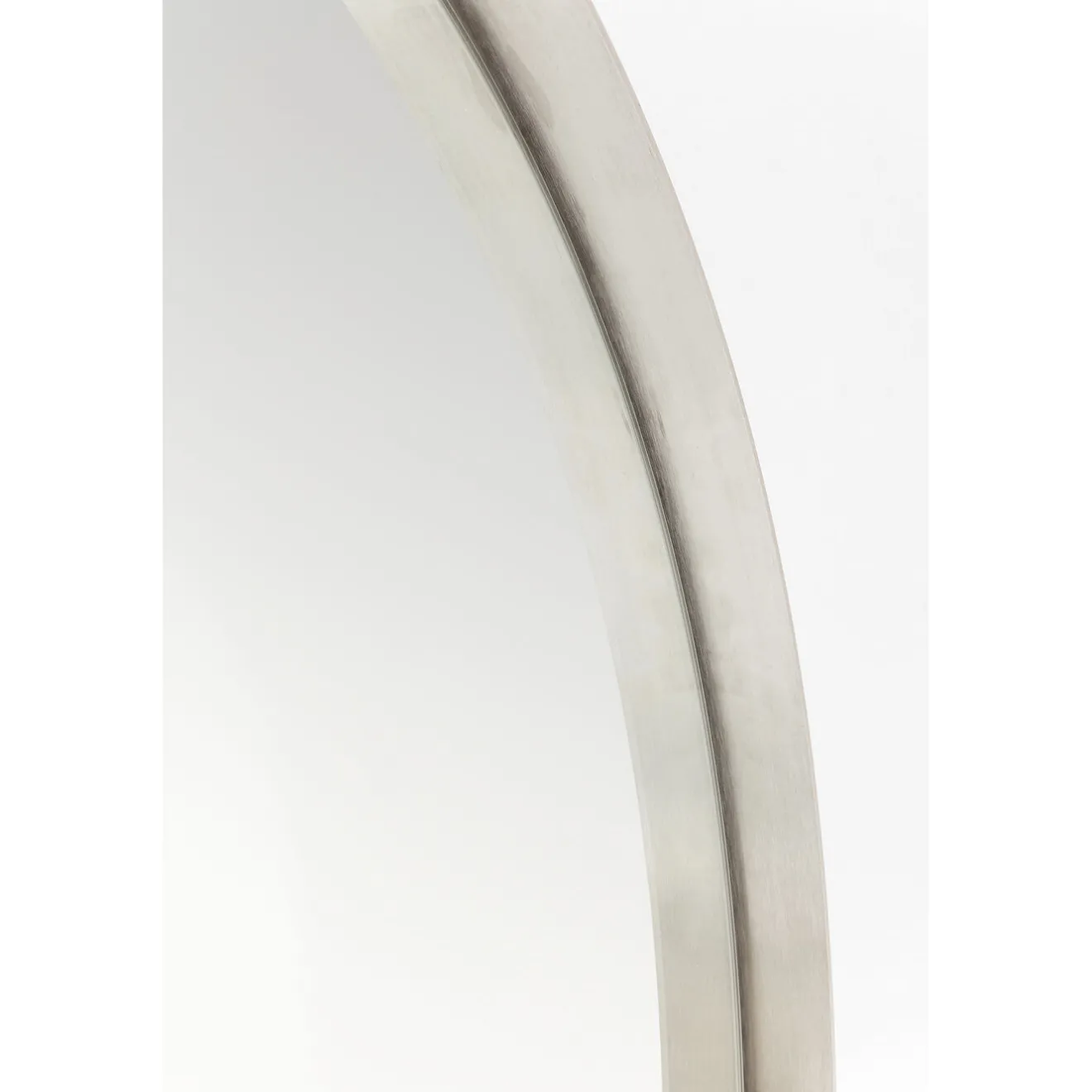 KARE Design Miroirs Muraux|Miroir Curve Rond Inox O100Cm