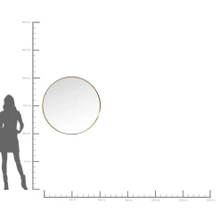 KARE Design Miroirs Muraux|Miroir Curve Rond Laiton O100Cm