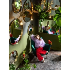 KARE Design Miroirs Muraux|Miroir Curve Rond Laiton O100Cm