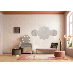 KARE Design Miroirs Muraux|Miroir Ice Flowers 194X102Cm