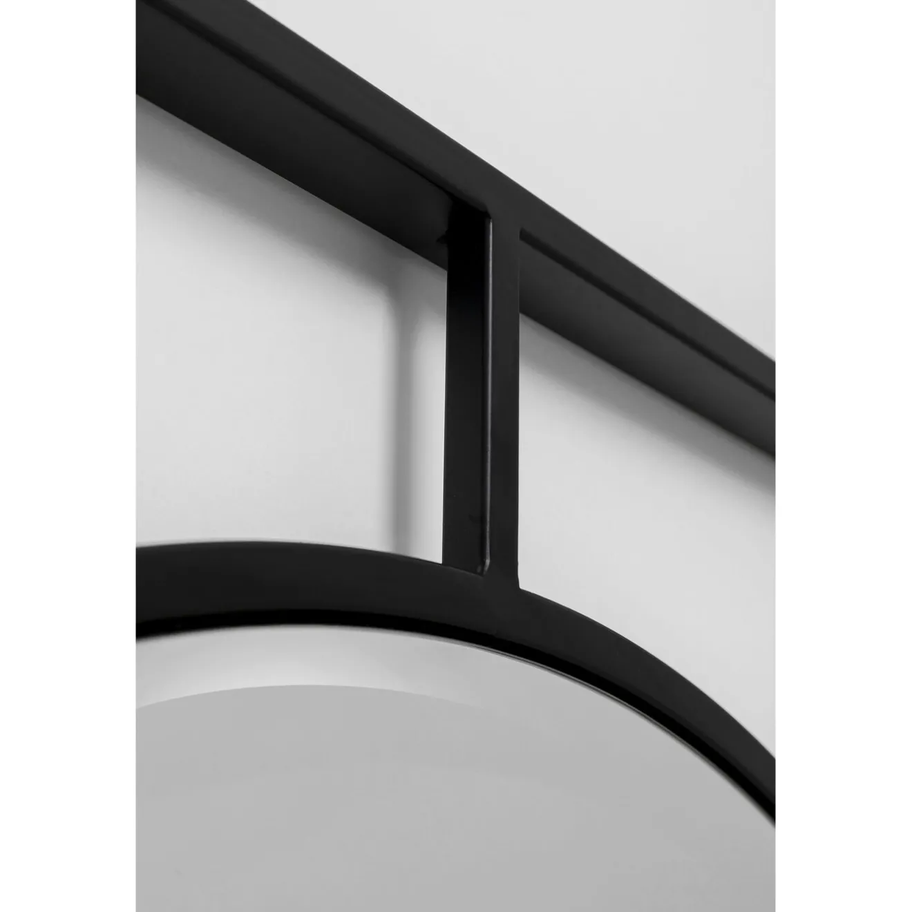 KARE Design Miroirs Muraux|Miroir Mural Stanford Frame Noir Mat O90Cm