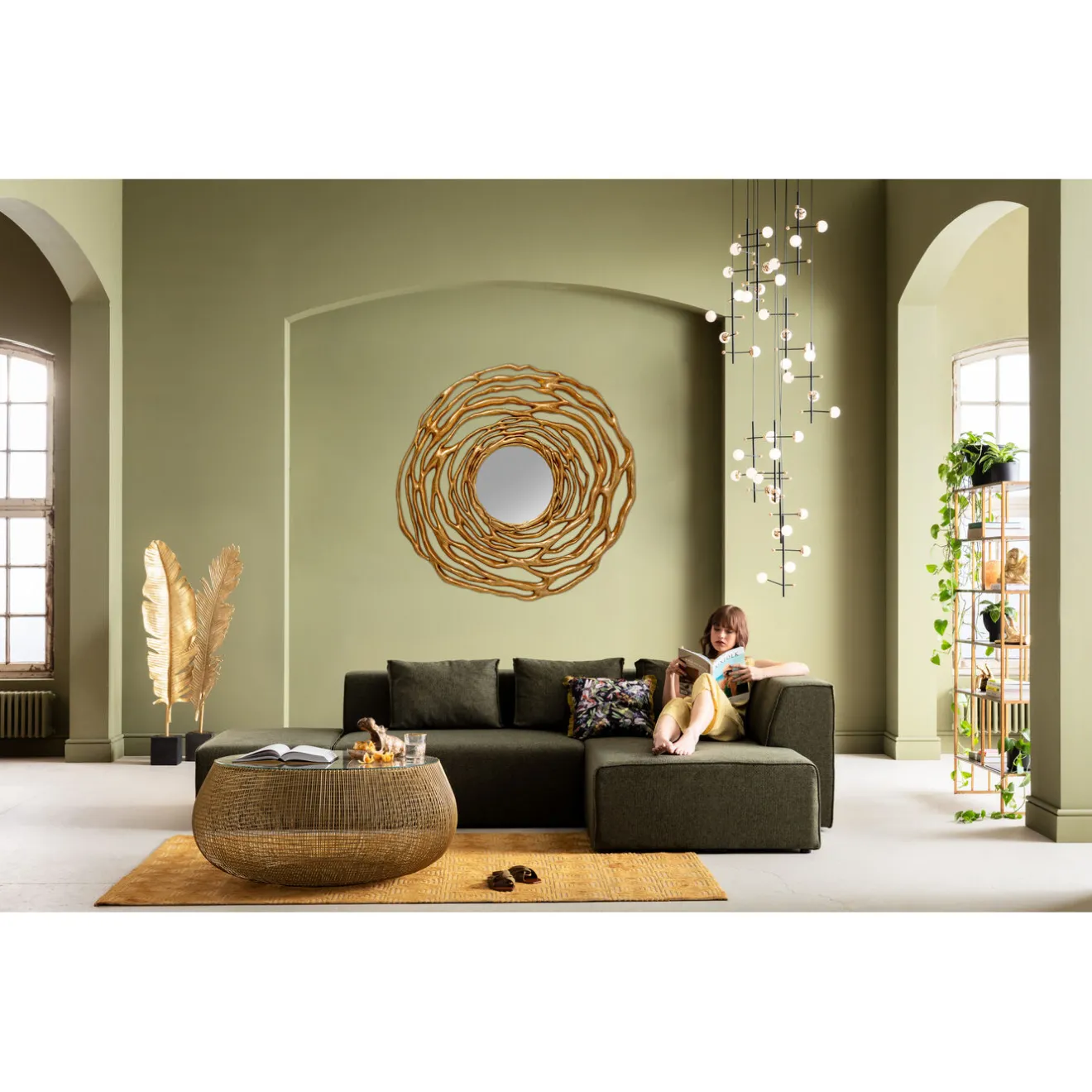 KARE Design Miroirs Muraux|Miroir Mural Twiggy Dore O121Cm