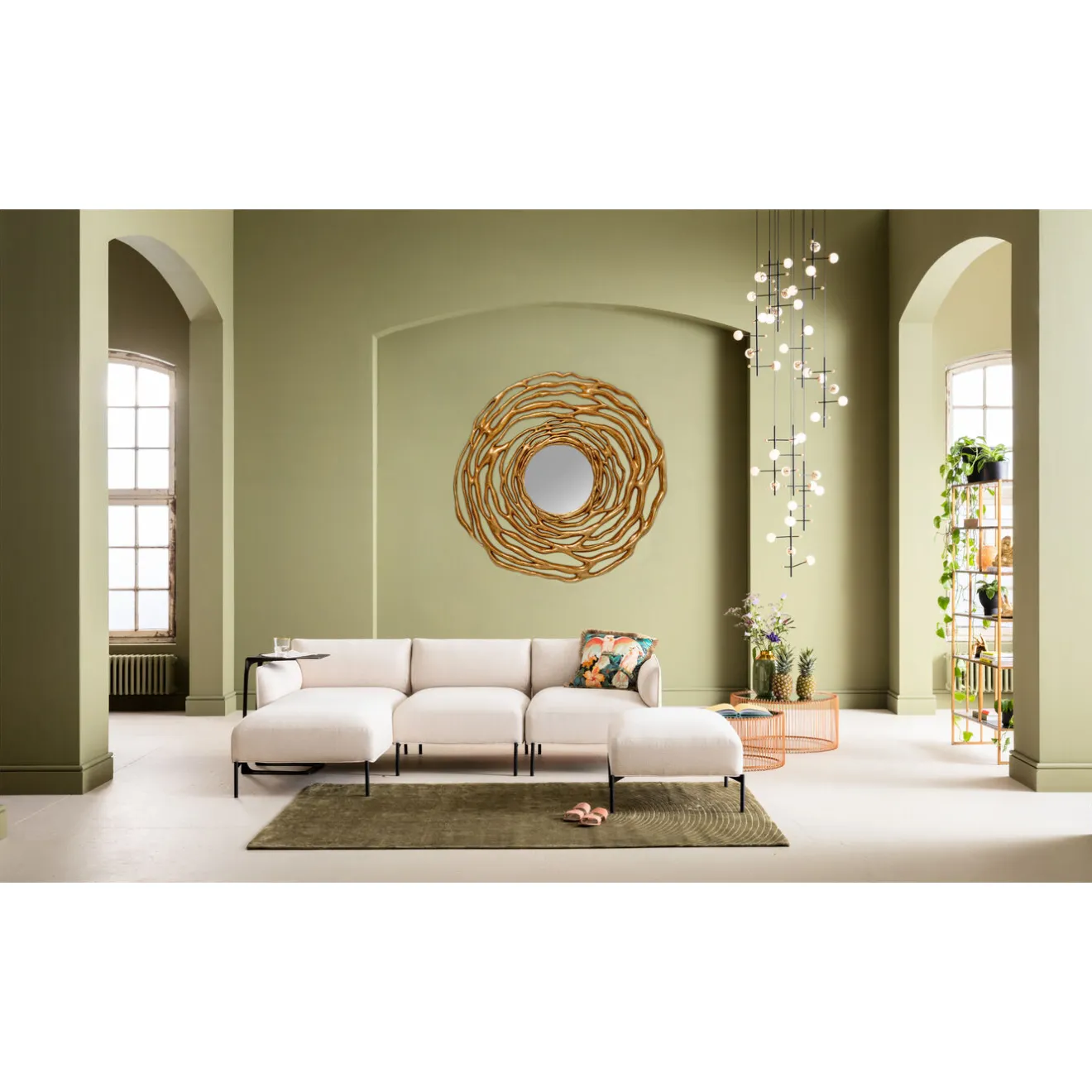 KARE Design Miroirs Muraux|Miroir Mural Twiggy Dore O121Cm