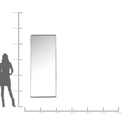 KARE Design Miroirs Muraux|Miroir Ombra Soft Noir 200X80Cm
