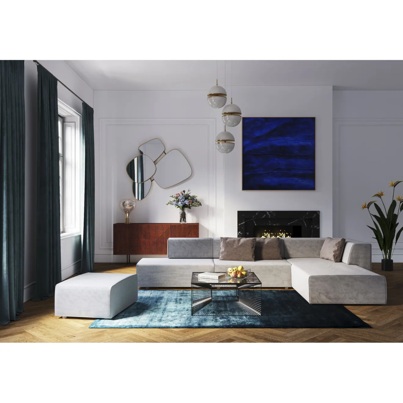 KARE Design Miroirs Muraux|Miroir Shapes 130X110Cm