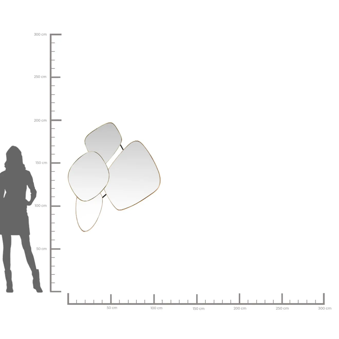 KARE Design Miroirs Muraux|Miroir Shapes 130X110Cm