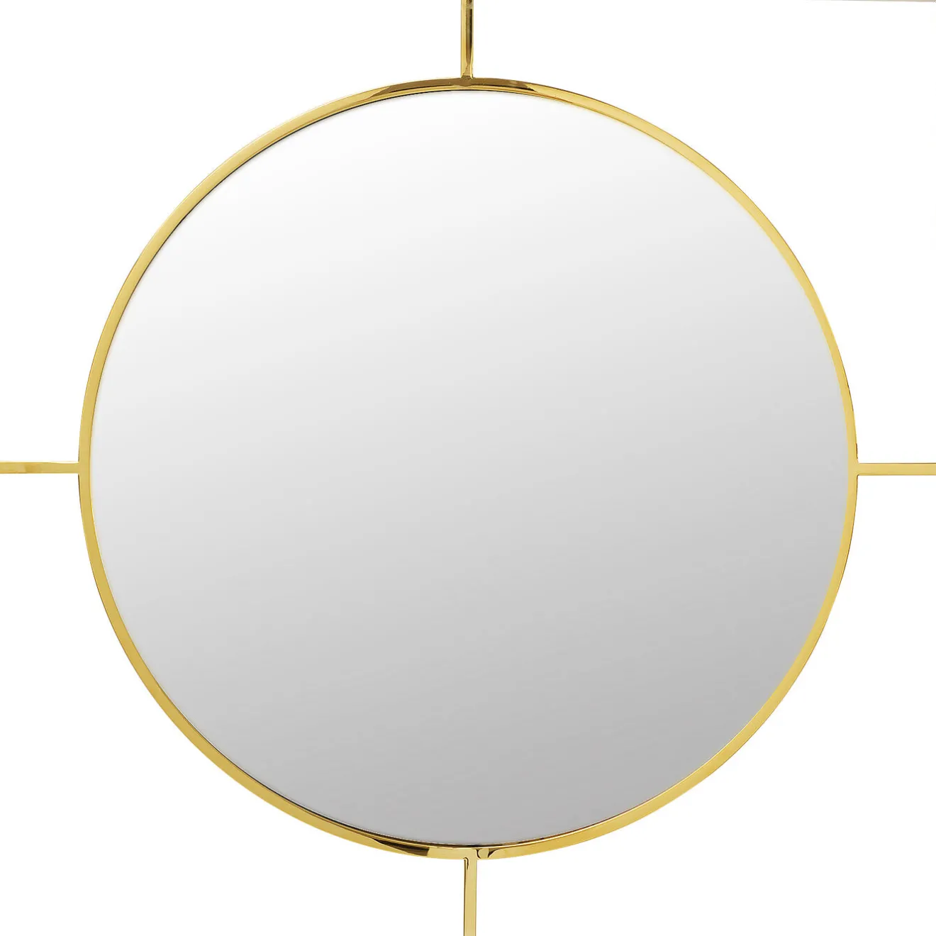 KARE Design Miroirs Muraux|Miroir Stanford Frame Round Gold O90Cm