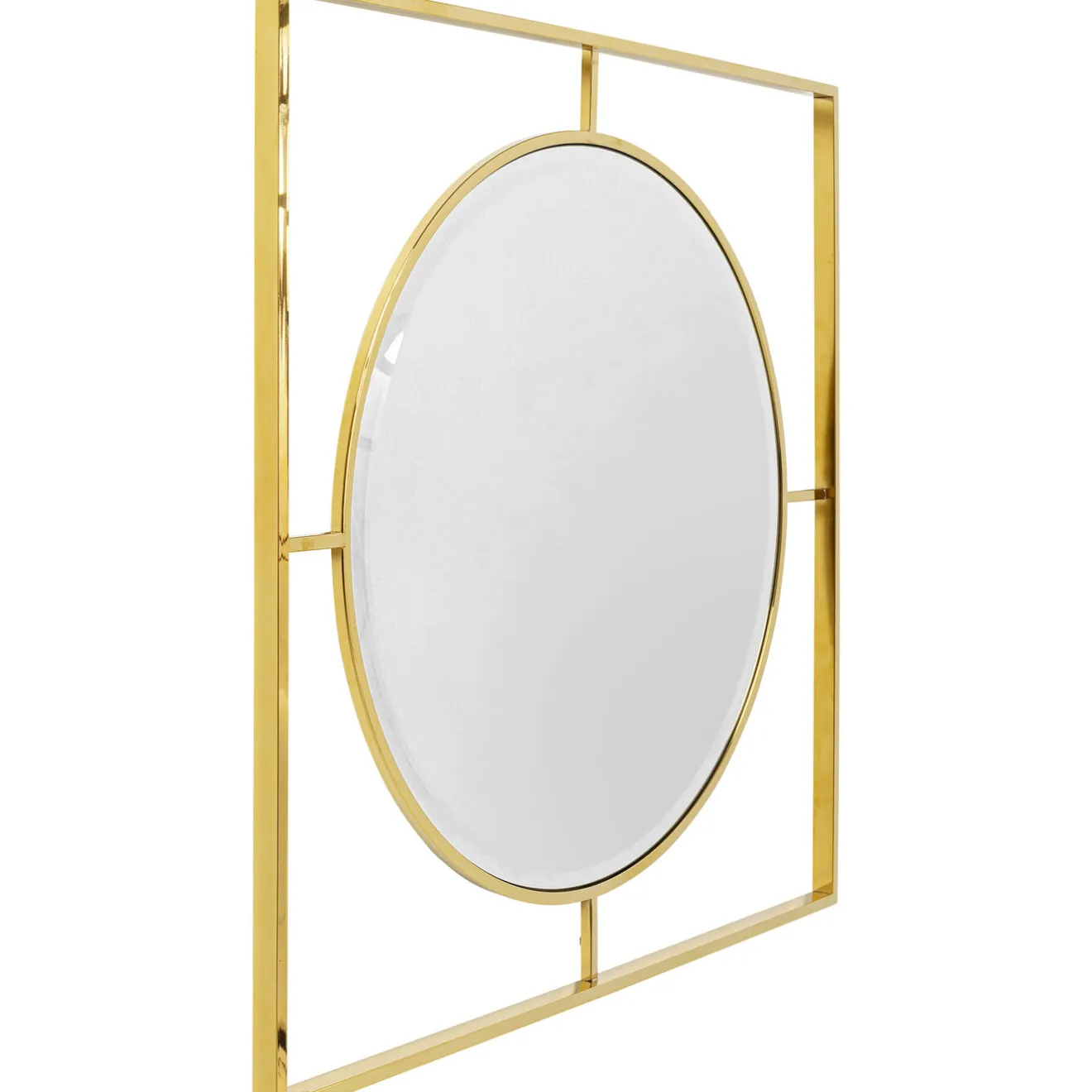 KARE Design Miroirs Muraux|Miroir Stanford Frame Round Gold O90Cm