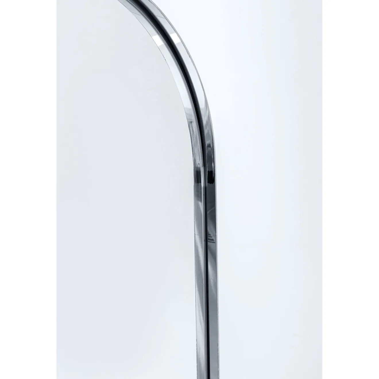 KARE Design Miroirs Sur Pied|Miroir Sur Pied Curvy Acier Poli 40X170Cm