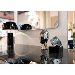 KARE Design Objets Déco|Objet Décoratif Abstract Face Argente 22Cm