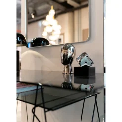 KARE Design Objets Déco|Objet Décoratif Abstract Face Argente 22Cm