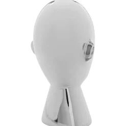 KARE Design Objets Déco|Objet Décoratif Abstract Face Argente 22Cm
