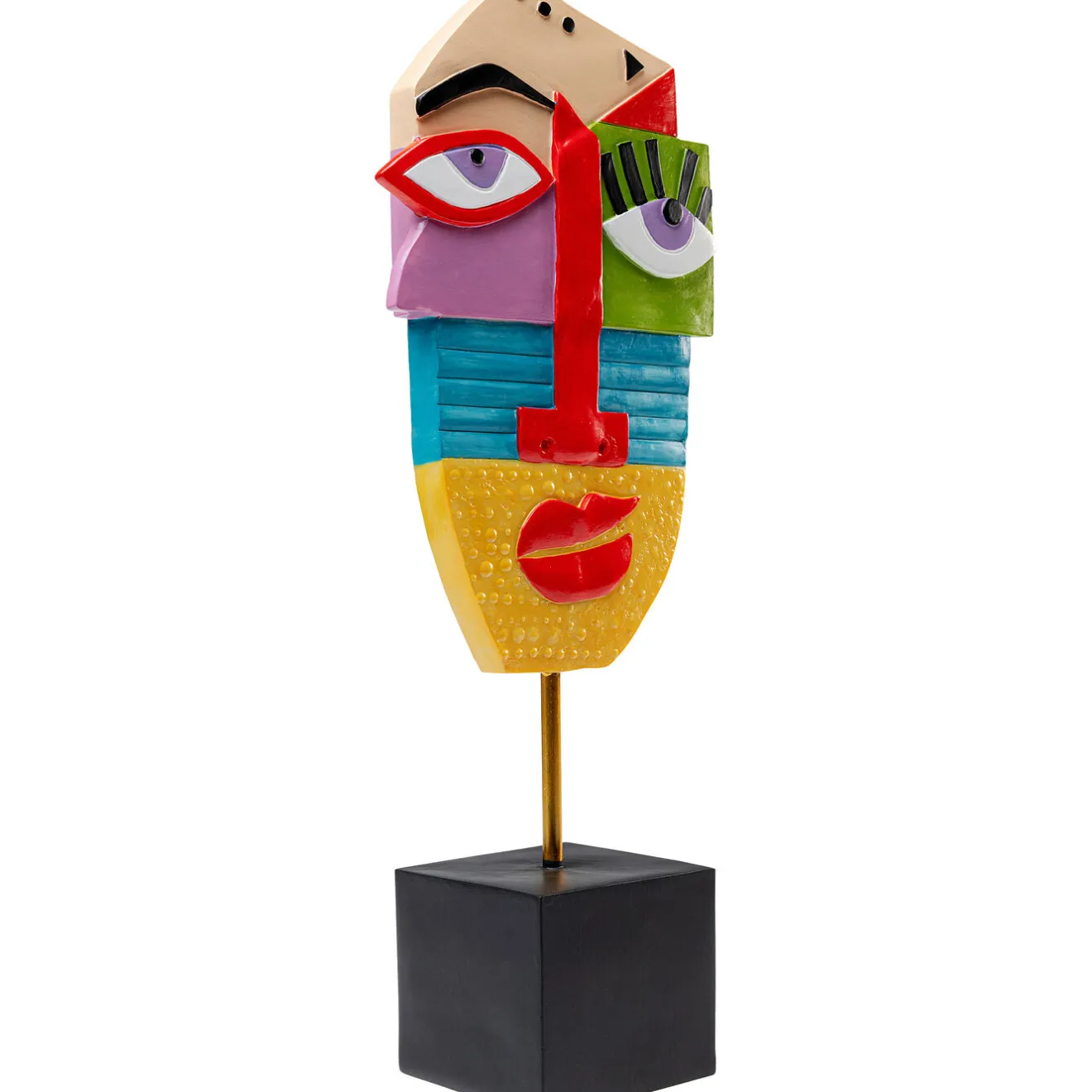 KARE Design Objets Déco|Objet Décoratif Abstract Face Multicolour 52