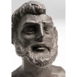 KARE Design Objets Déco|Objet Décoratif Bearded Man Anthracite 11Cm