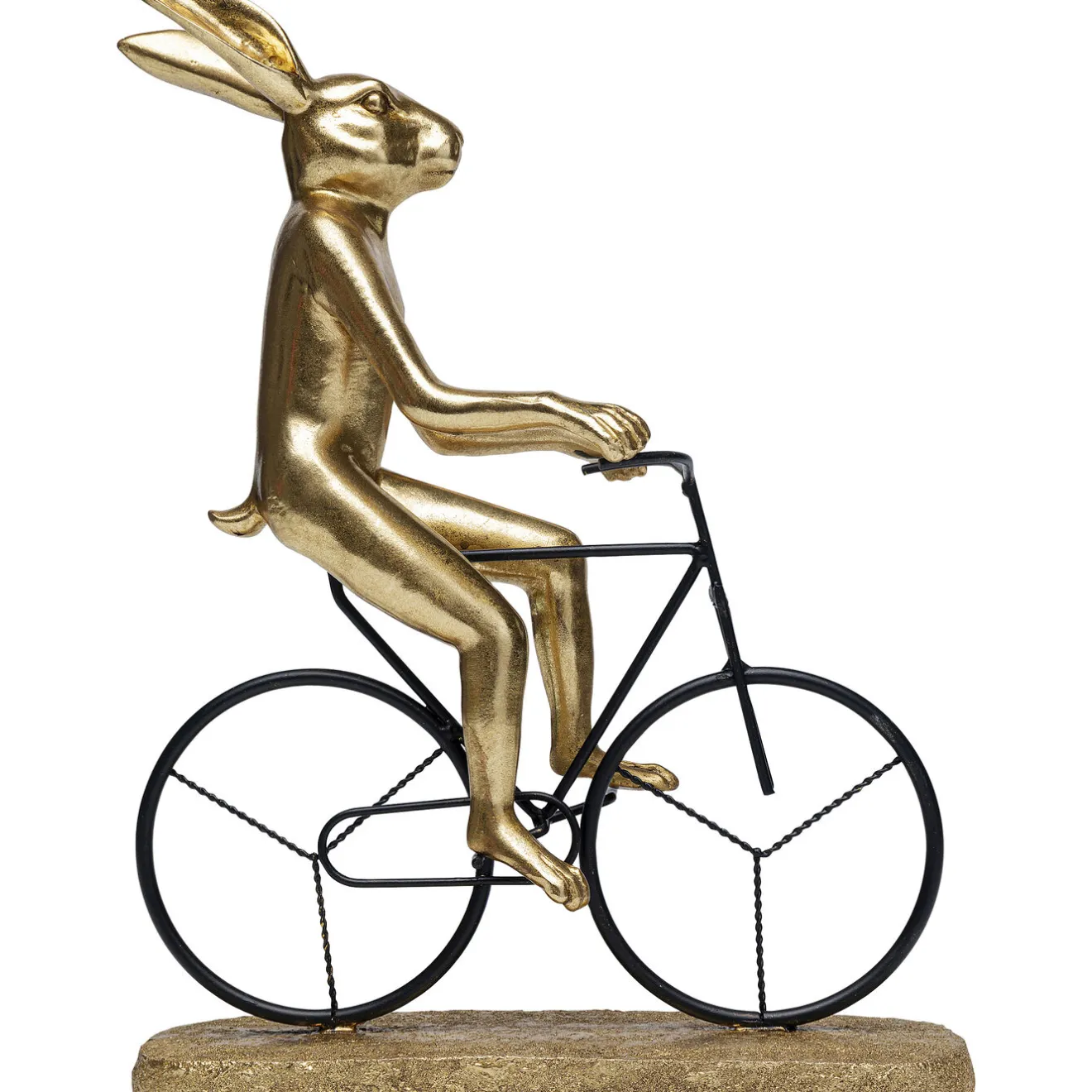 KARE Design Objets Déco|Objet Décoratif Cyclist Rabbit 39Cm