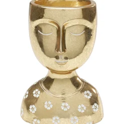 KARE Design Objets Déco|Objet Décoratif Daisy Head Dore 19Cm