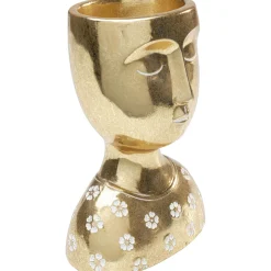 KARE Design Objets Déco|Objet Décoratif Daisy Head Dore 19Cm