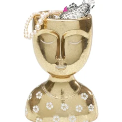 KARE Design Objets Déco|Objet Décoratif Daisy Head Dore 19Cm