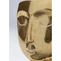 KARE Design Objets Déco|Objet Décoratif Daisy Head Dore 19Cm