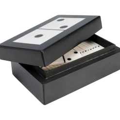 KARE Design Objets Déco|Objet Décoratif Domino Noir/Blanc 14X5Cm