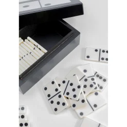 KARE Design Objets Déco|Objet Décoratif Domino Noir/Blanc 14X5Cm