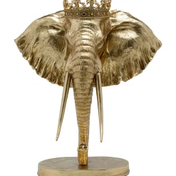 KARE Design Objets Déco|Objet Décoratif Elephant Royal Dore 57Cm