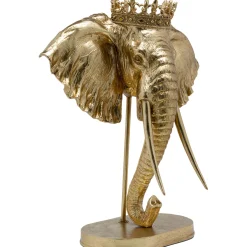 KARE Design Objets Déco|Objet Décoratif Elephant Royal Dore 57Cm