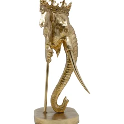 KARE Design Objets Déco|Objet Décoratif Elephant Royal Dore 57Cm