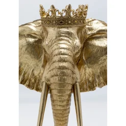 KARE Design Objets Déco|Objet Décoratif Elephant Royal Dore 57Cm