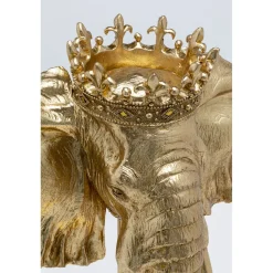 KARE Design Objets Déco|Objet Décoratif Elephant Royal Dore 57Cm