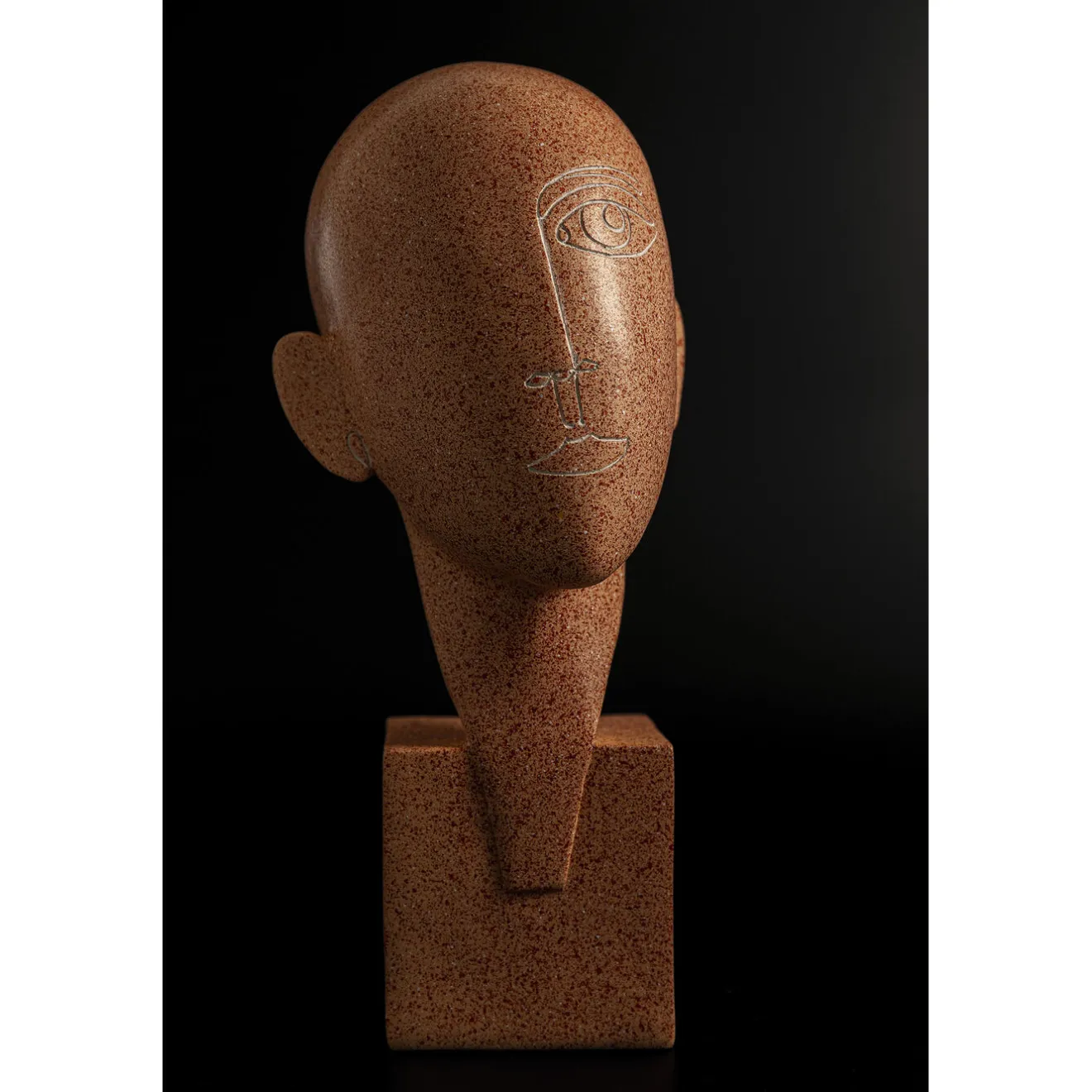 KARE Design Objets Déco|Objet Décoratif Half A Face 30Cm