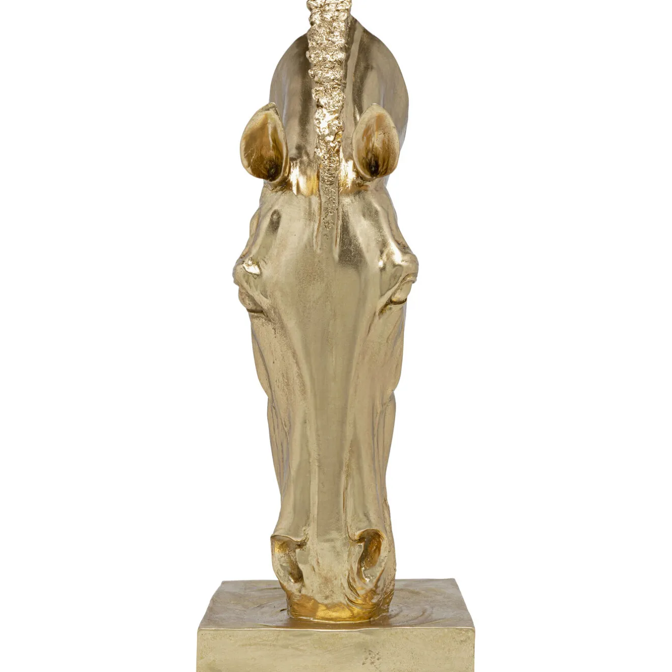 KARE Design Objets Déco|Objet Décoratif Horse Face Dore 72Cm