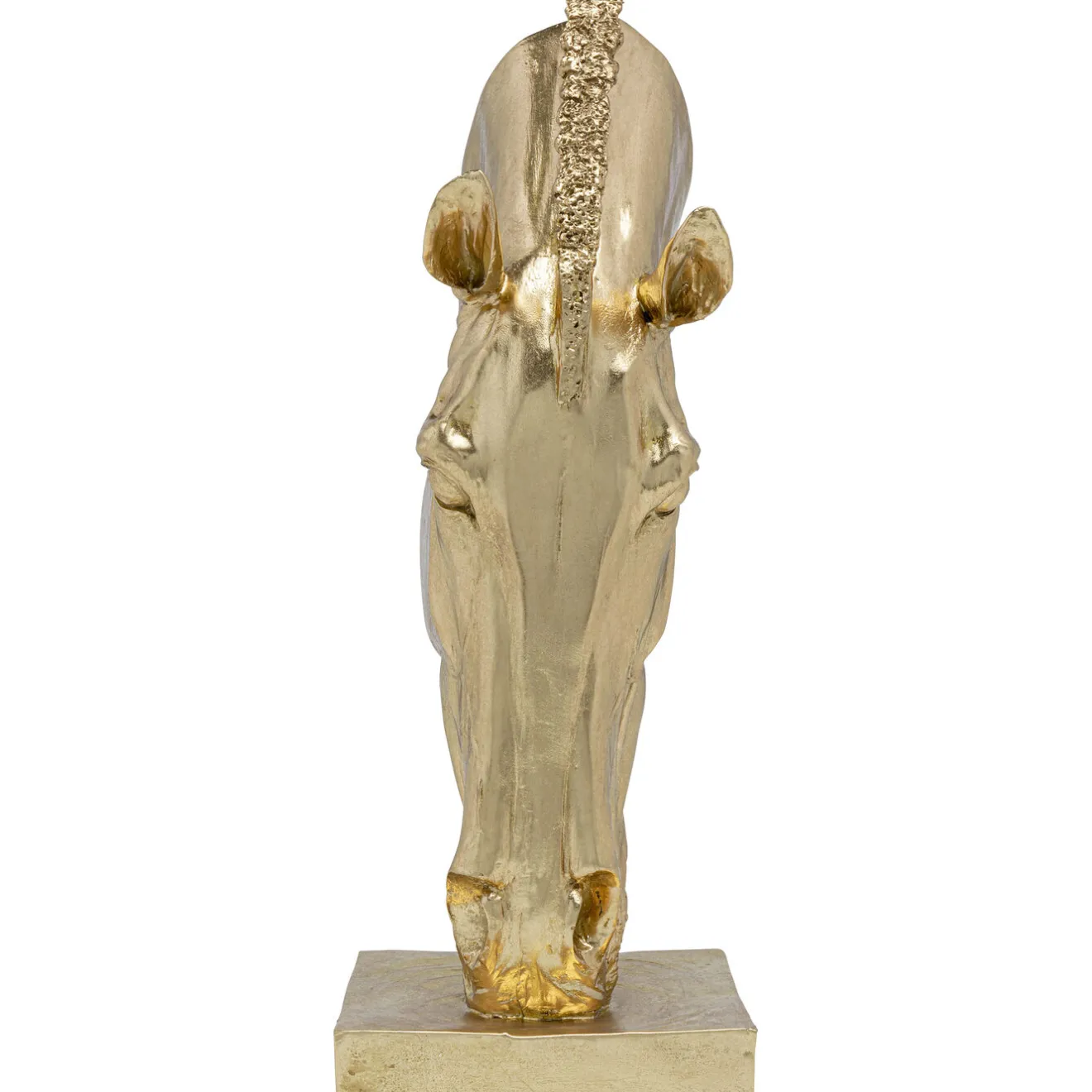 KARE Design Objets Déco|Objet Décoratif Horse Face Dore 57Cm