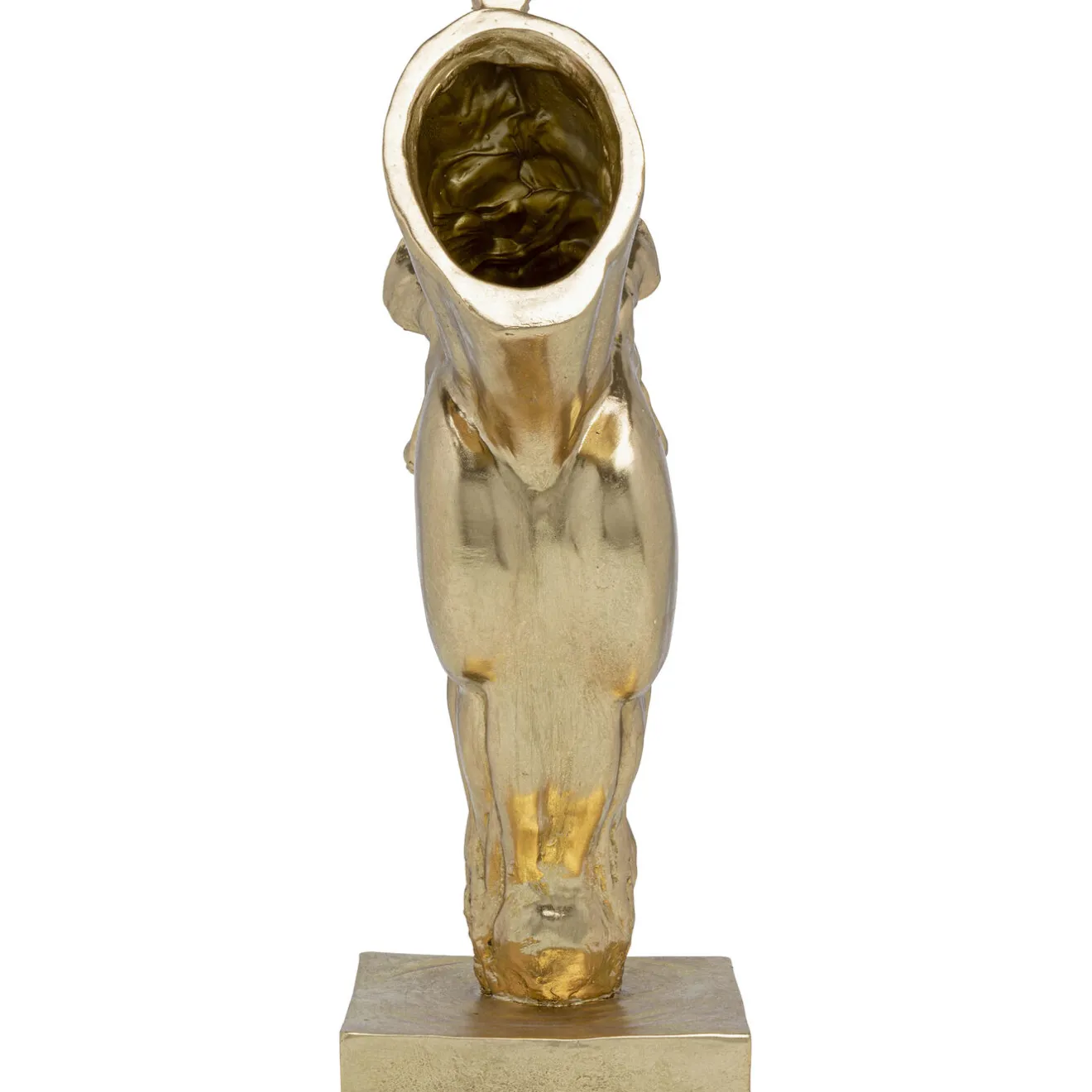 KARE Design Objets Déco|Objet Décoratif Horse Face Dore 57Cm